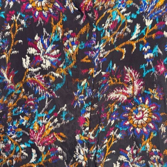 NEW Maria Cher Jujuy Cora Silk Blouse Black Dahlia Size XS - Picture 8 of 11